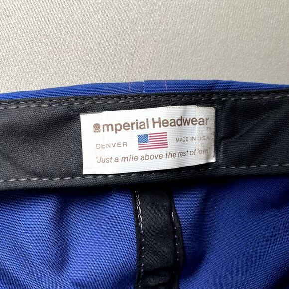 Vintage Lake Tahoe Hat Cap Strapback Blue Glenbrook Nature Outdoor Hiking 90s - Picture 6 of 8